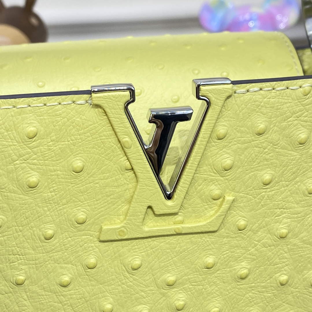 LV N81523 Louis Vuitton Capucines BB Handbag lemon yellow