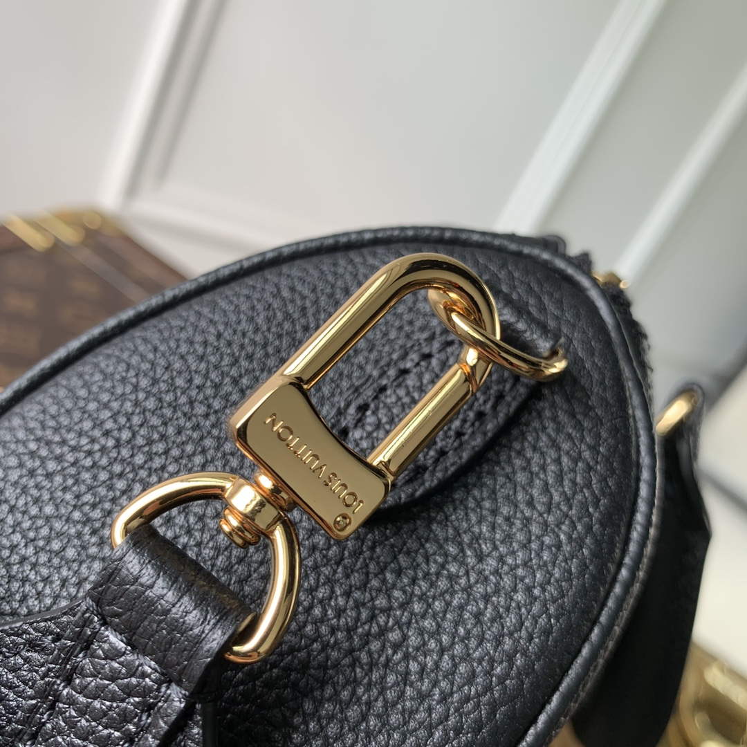 LV M46745 Louis Vuitton Nano Speedy Bag Black