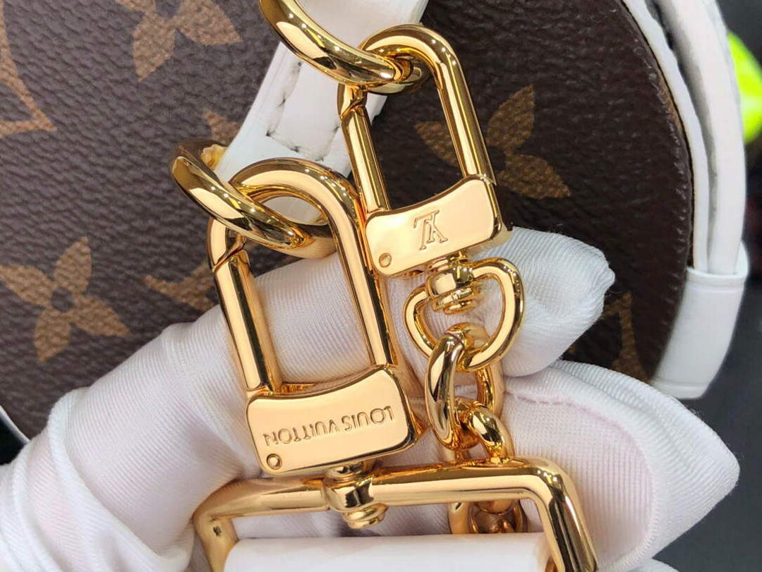 LV M81485 Louis Vuitton Papillon Trunk Handbag White