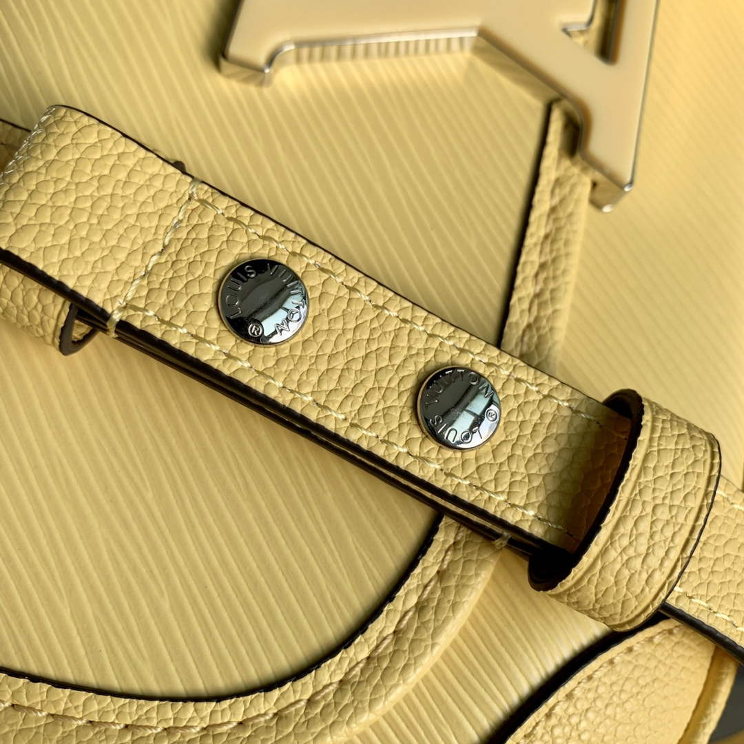 LV M22618 Louis Vuitton Buci Handbag Epi Leather Jaune Plume Yellow