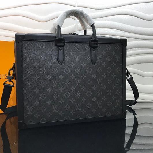 LV M44952 Louis Vuitton Soft Trunk Briefcase Monogram Black