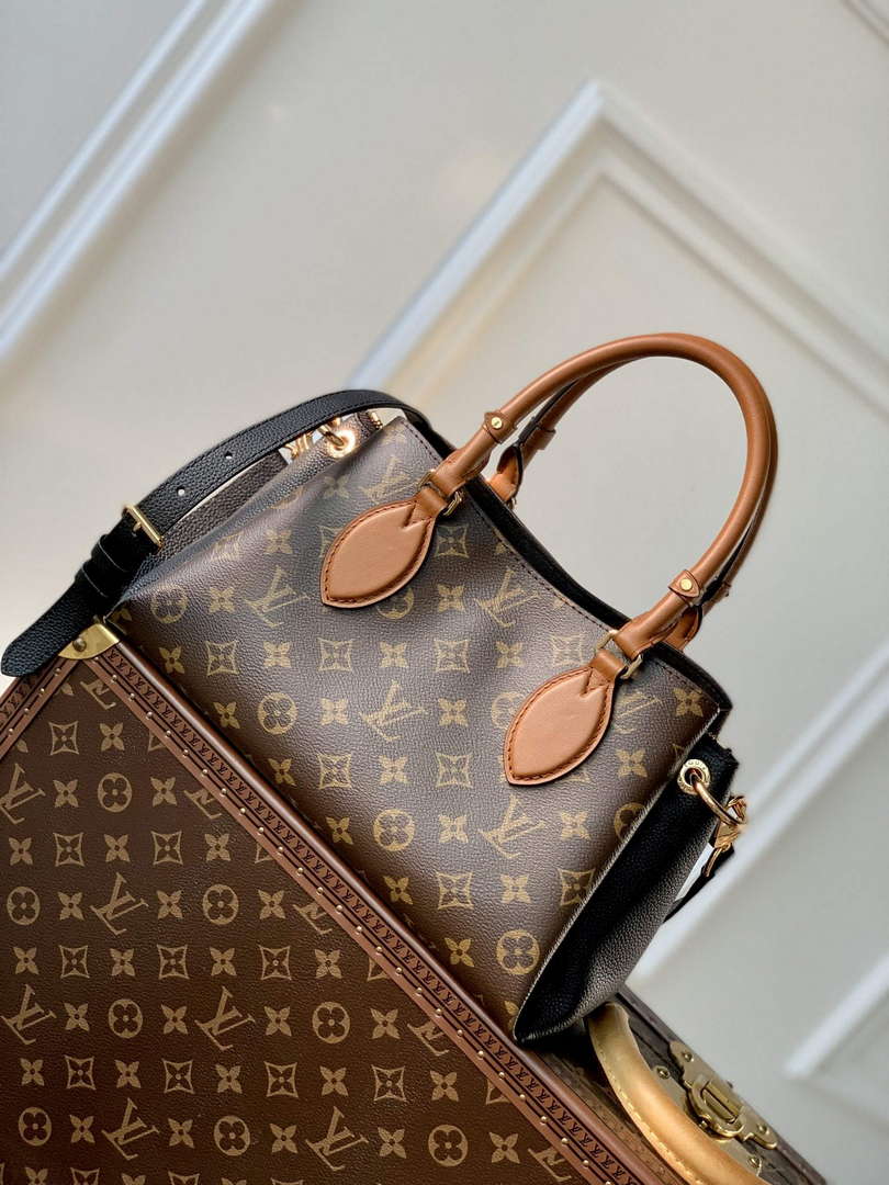 LV M46495 Louis Vuitton Op��ra BB Tote Bag Black