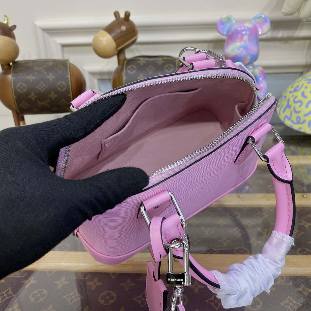 LV M22620 Louis Vuitton Alma BB Epi Handbag Light Pink