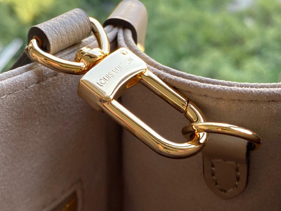 LV M45653 Louis Vuitton Onthego Pm Tote M45660 Bag Beige and Gray