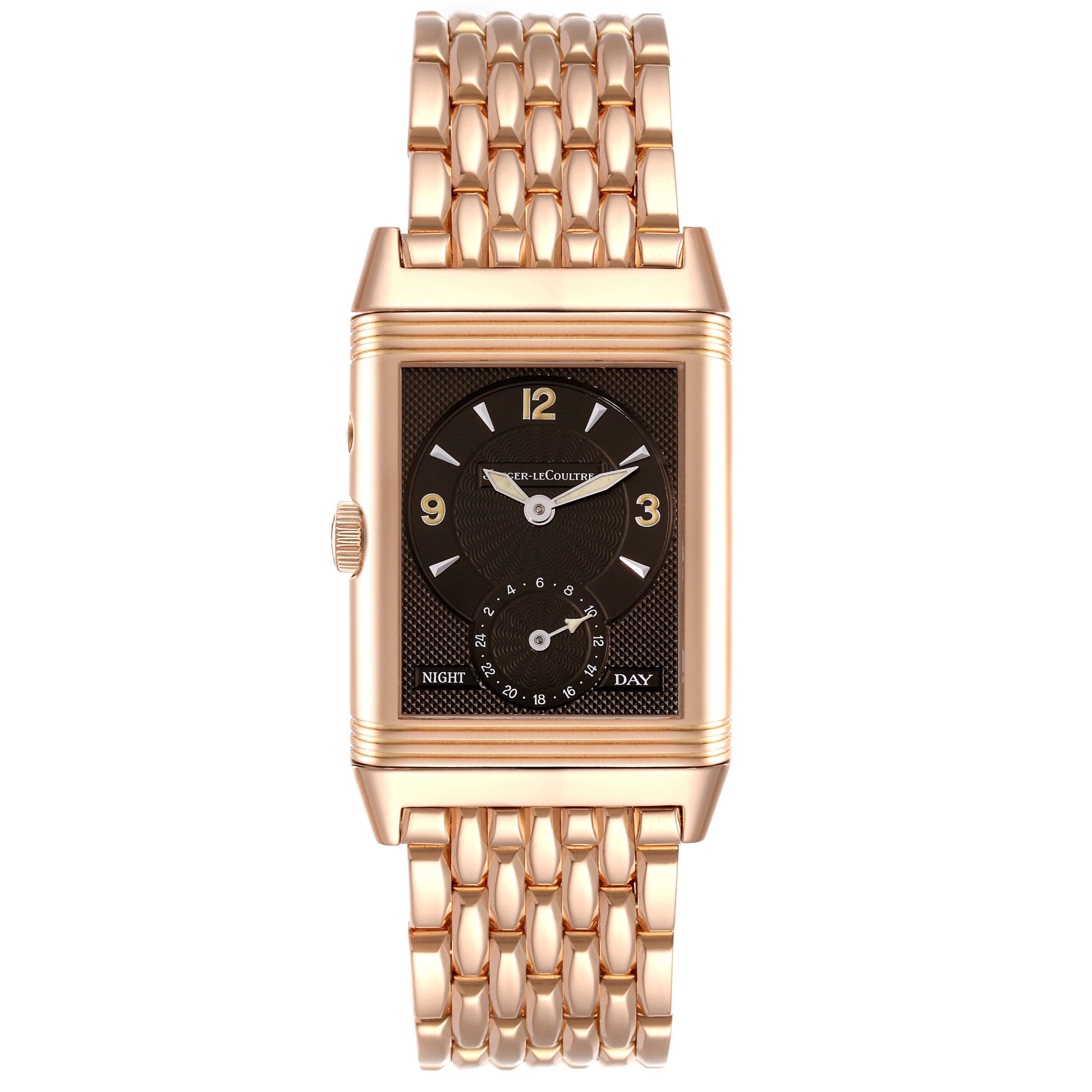 Jaeger LeCoultre Reverso Duo Day Night Rose Gold Watch 270.2.54 Q2702121