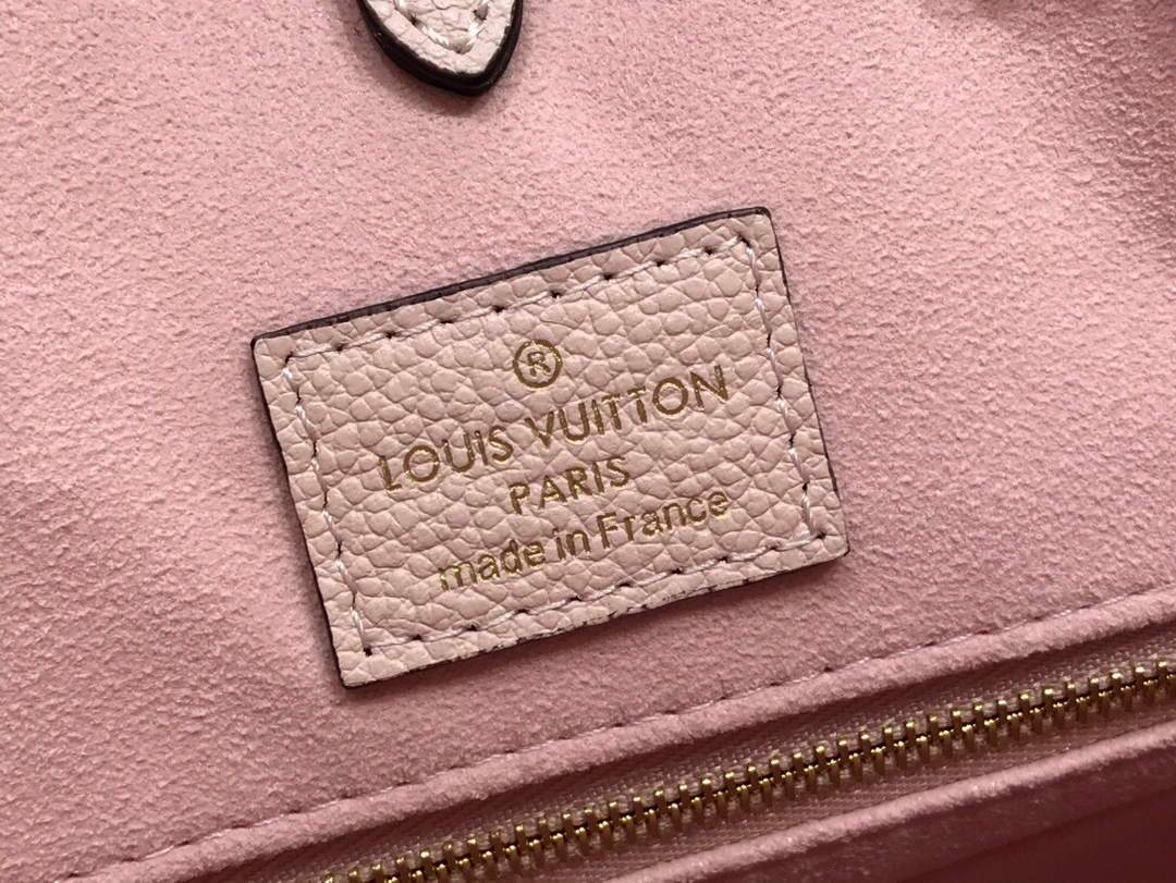 LV M45717 Louis Vuitton Onthego MM Handbag Cream/Saffron
