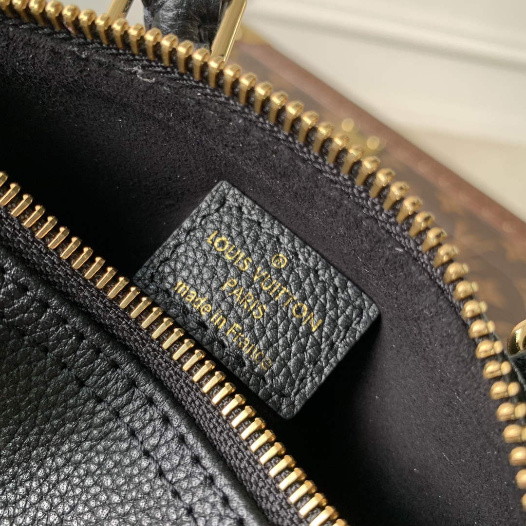 LV M46745 Louis Vuitton Nano Speedy Bag Black