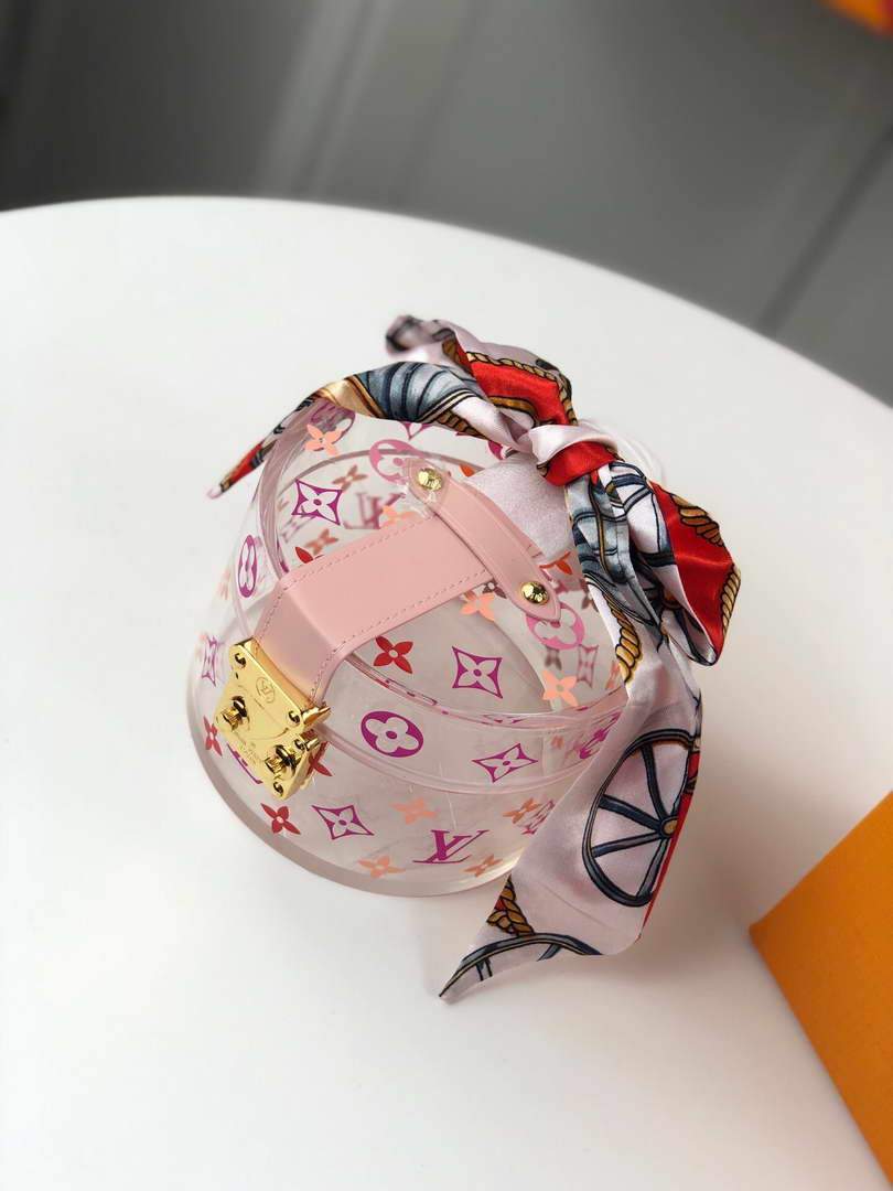 LV GI0203 Louis Vuitton Plexiglass Box Scott Pink