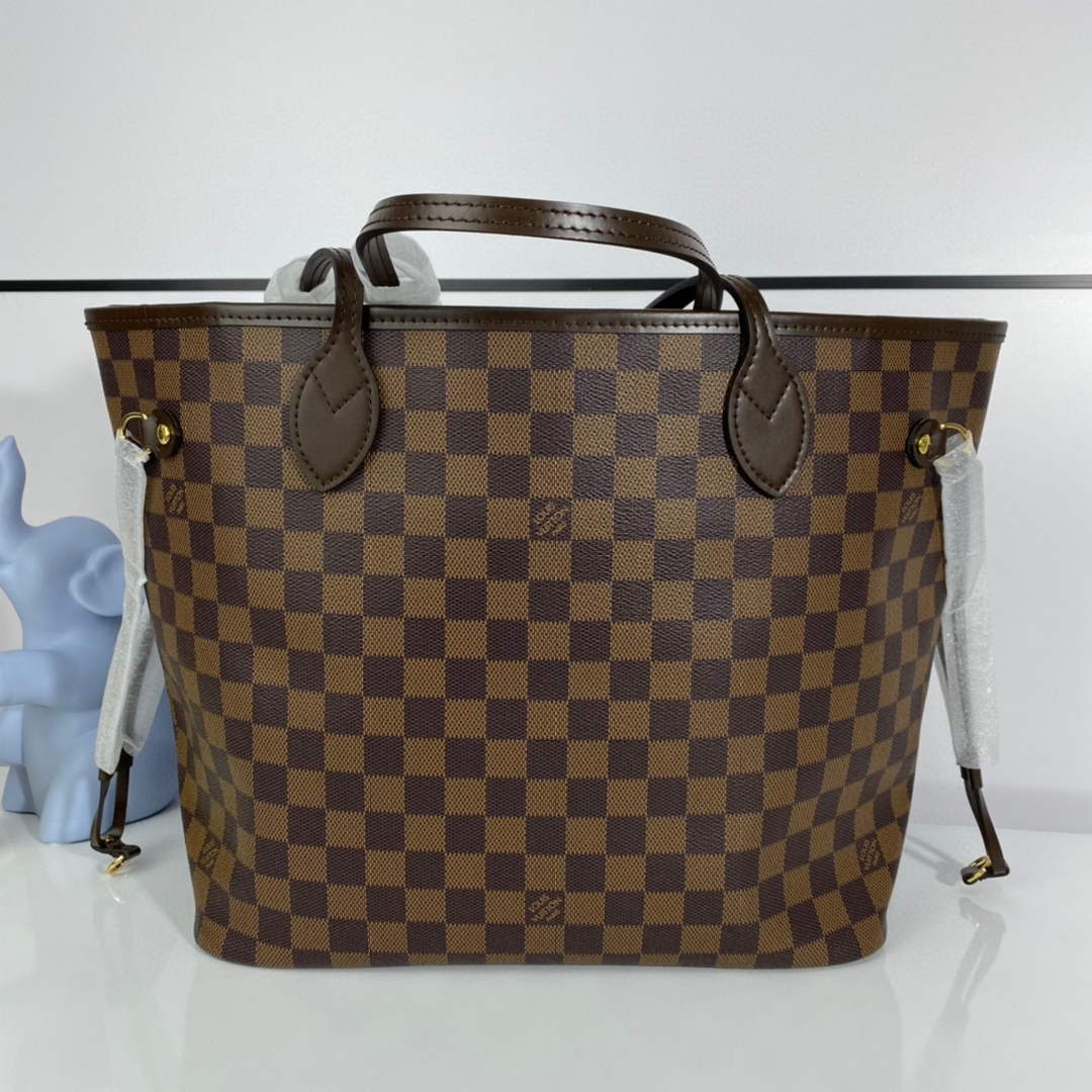 Louis Vuitton LV N41358 Neverfull MM Damier Ebene Cerise Red