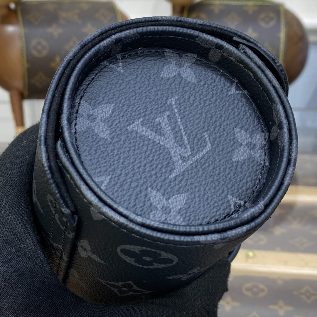 LV M43385 Louis Vuitton 3 Watch Case Monogram Eclipse