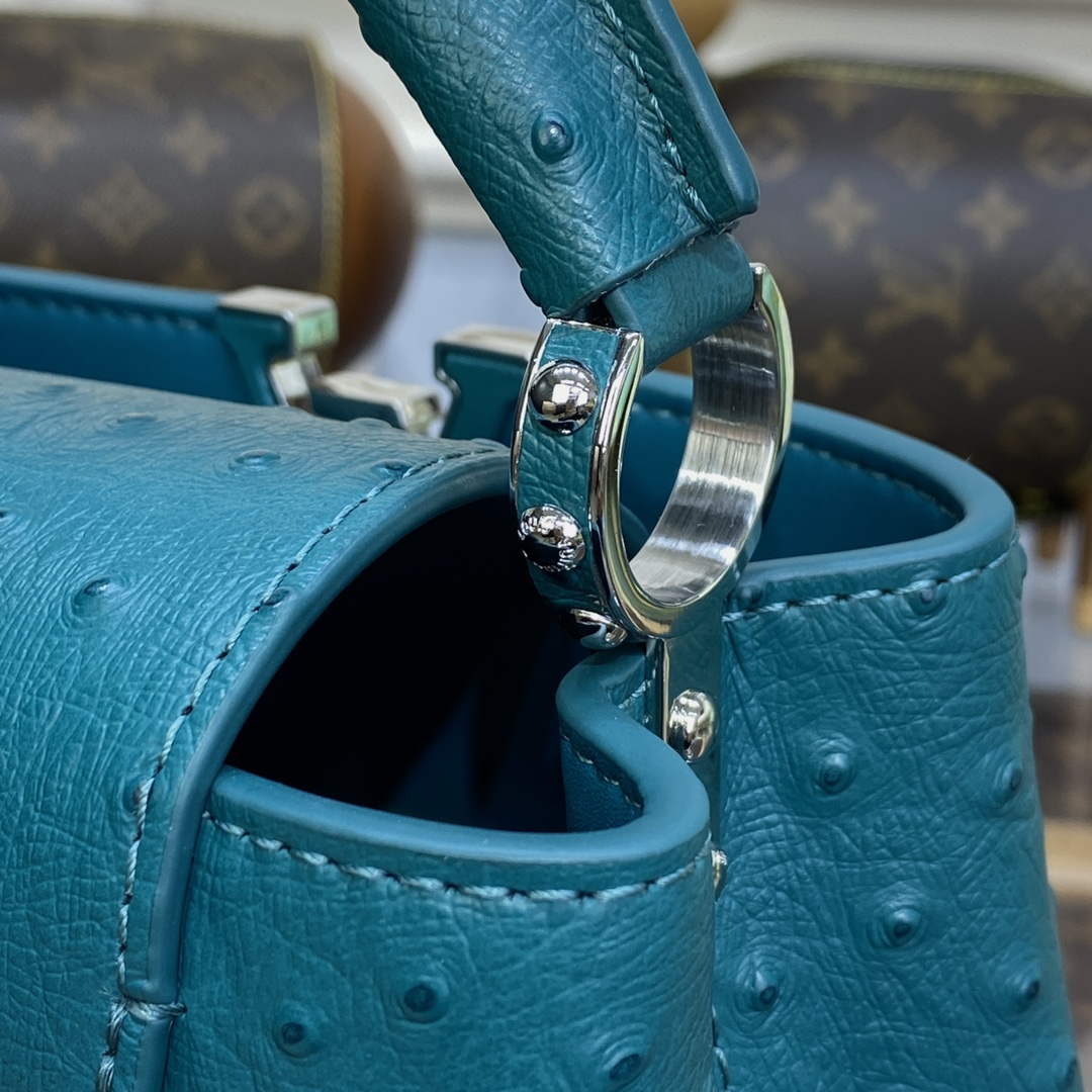 LV N81523 Louis Vuitton Capucines Mini Handbag Lake blue