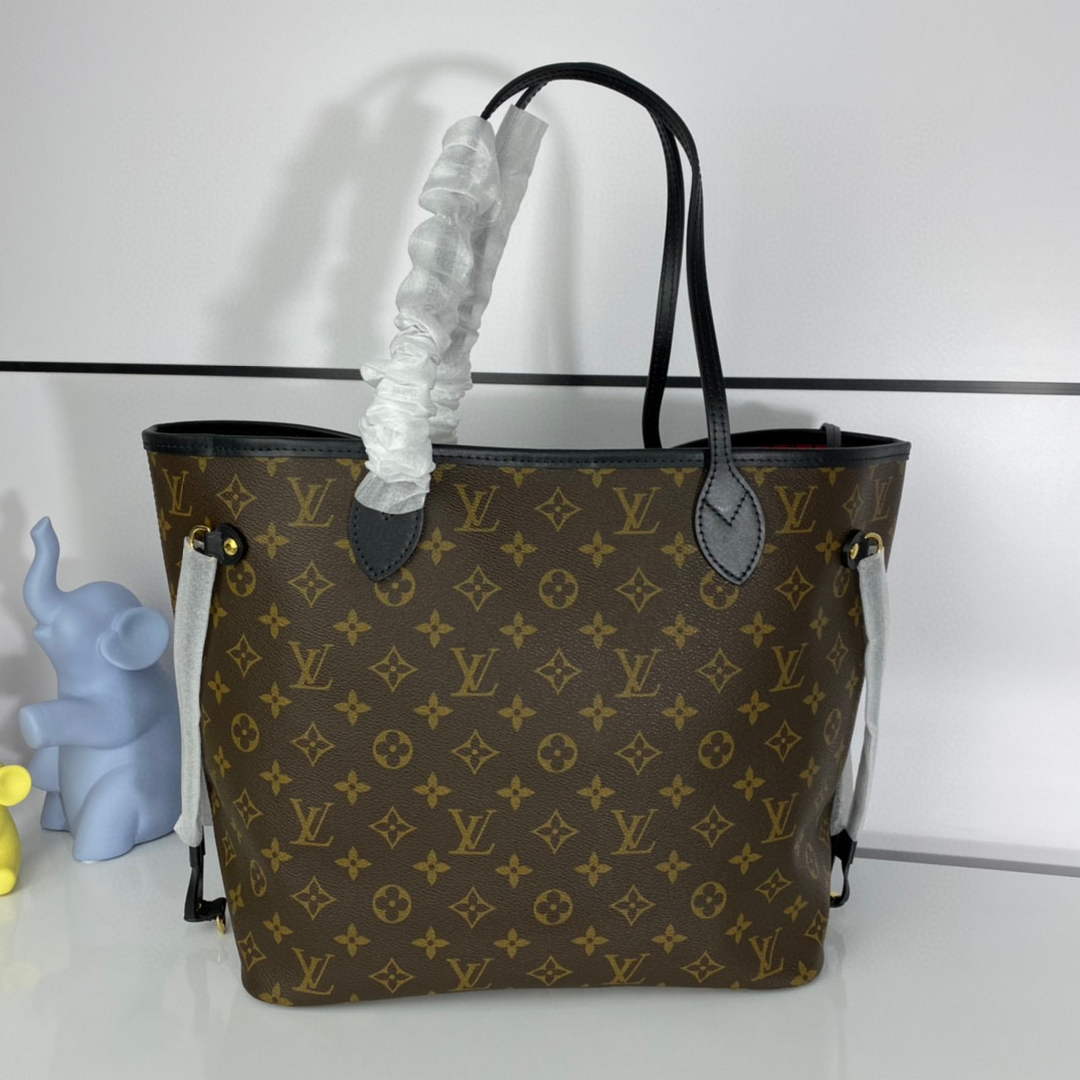 Louis Vuitton LV M41176 Neverfull MM Monogram Canvas Black