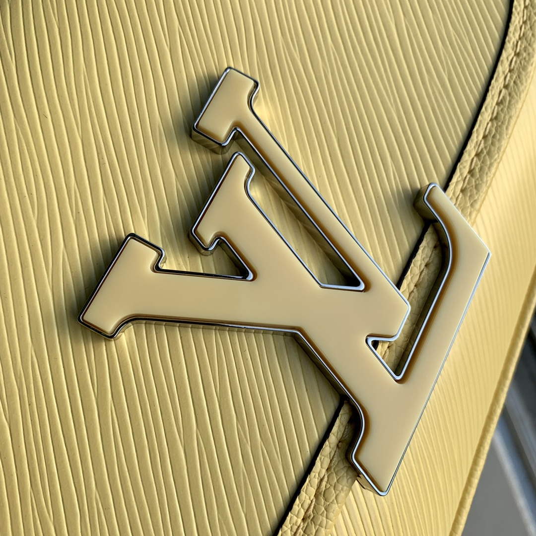 LV M22618 Louis Vuitton Buci Handbag Epi Leather Jaune Plume Yellow