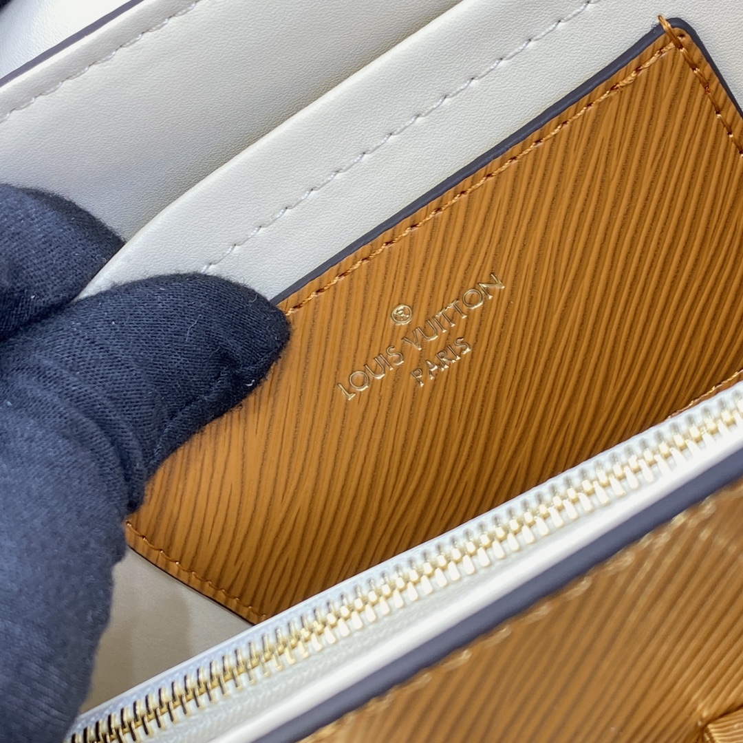 LV M22229 Louis Vuitton Twist MM Handbag Honey Gold