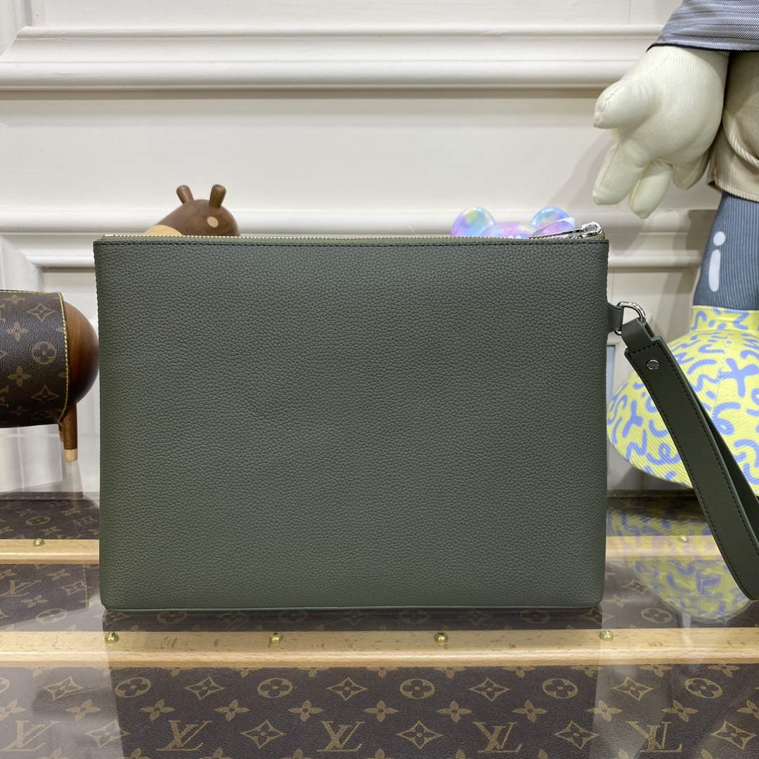 LV M69837 Louis Vuitton Takeoff Pouch Bag ArmyGreen