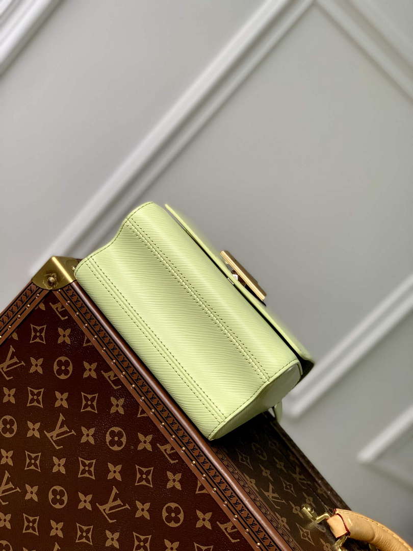 LV M22768 Louis Vuitton Twist PM Handbag Vert Noto Green