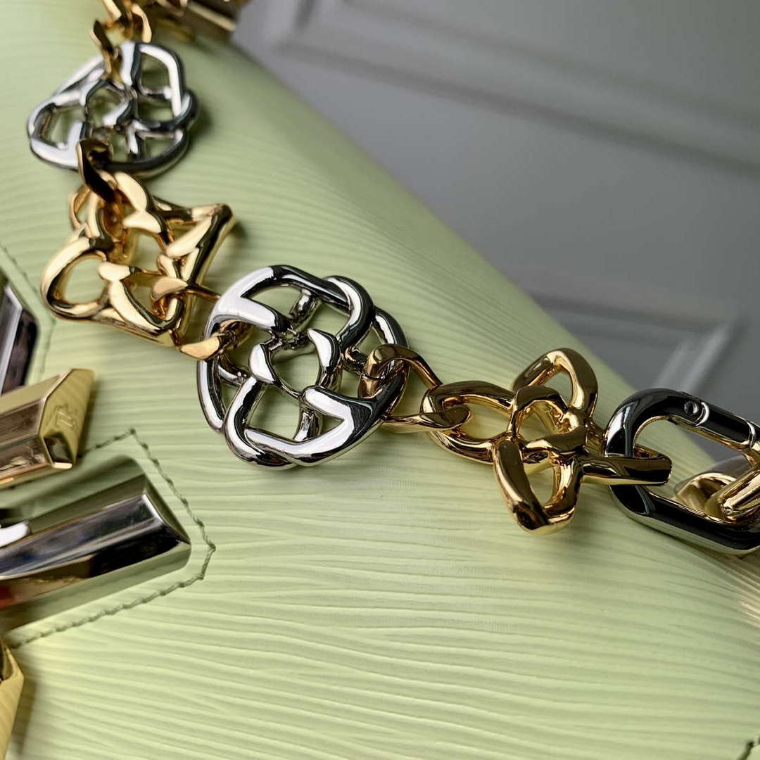 LV M22768 Louis Vuitton Twist PM Handbag Vert Noto Green