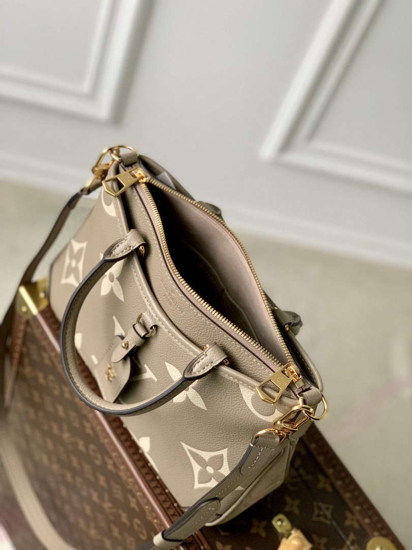 LV M46585 Louis Vuitton Trianon PM Tote Bag Cr��me Beige
