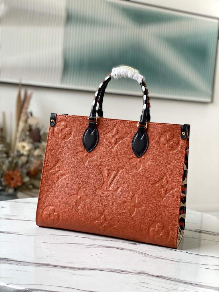 Louis Vuitton M58521 LV M58522 OnTheGo MM Monogram Empreinte Tote Bag Caraml
