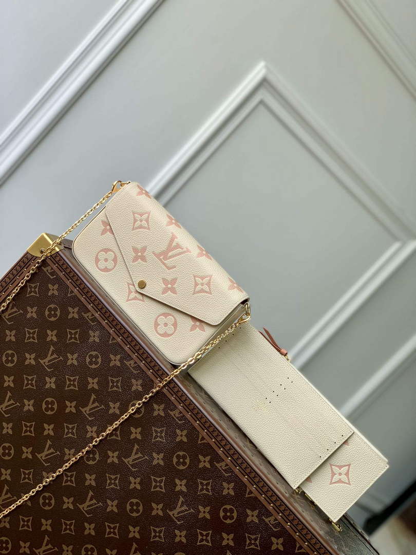 LV M82610 Louis Vuitton Pochette F��licie Bag Pink