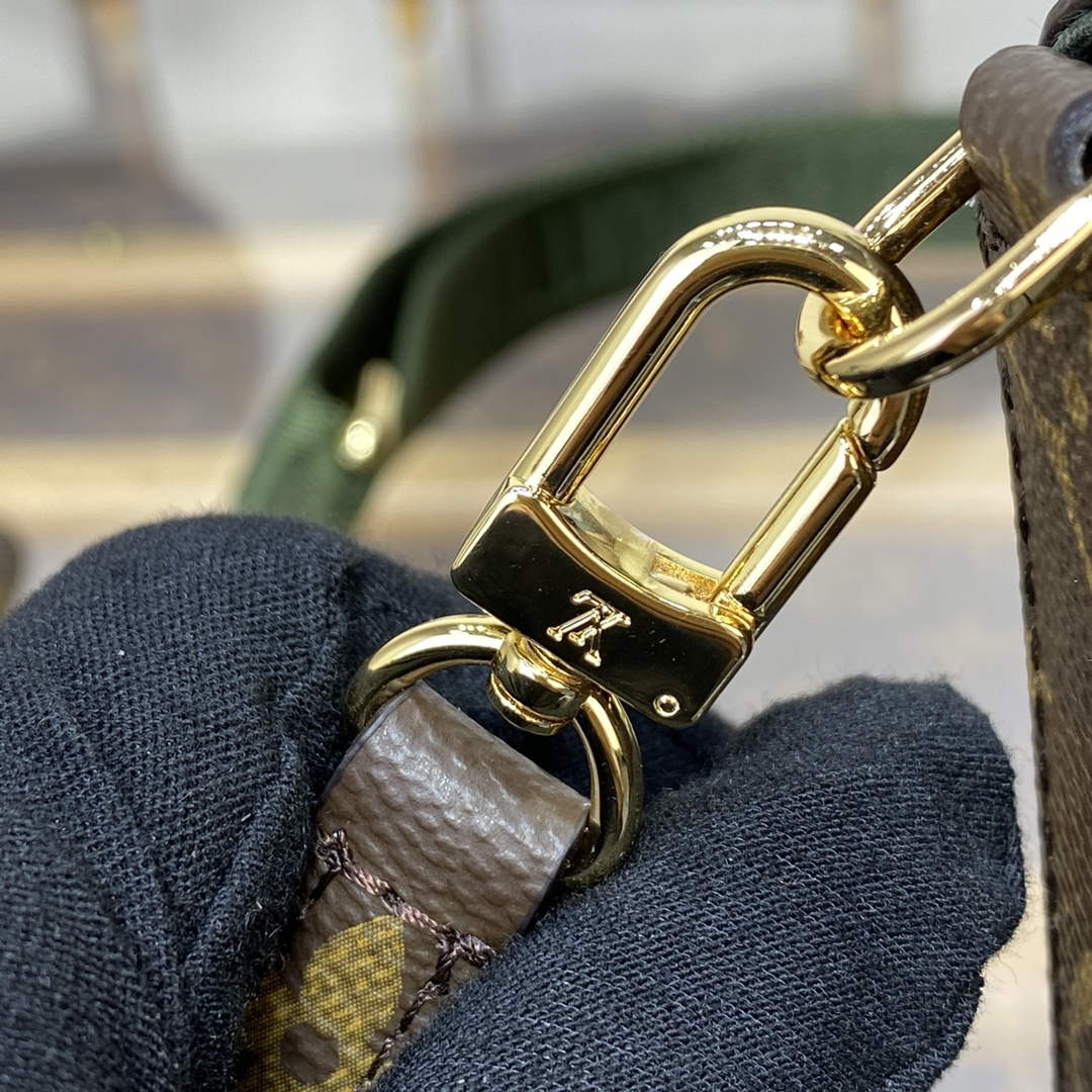 LV M80091 Louis Vuitton F��licie Strap   Go Bag Khaki Green