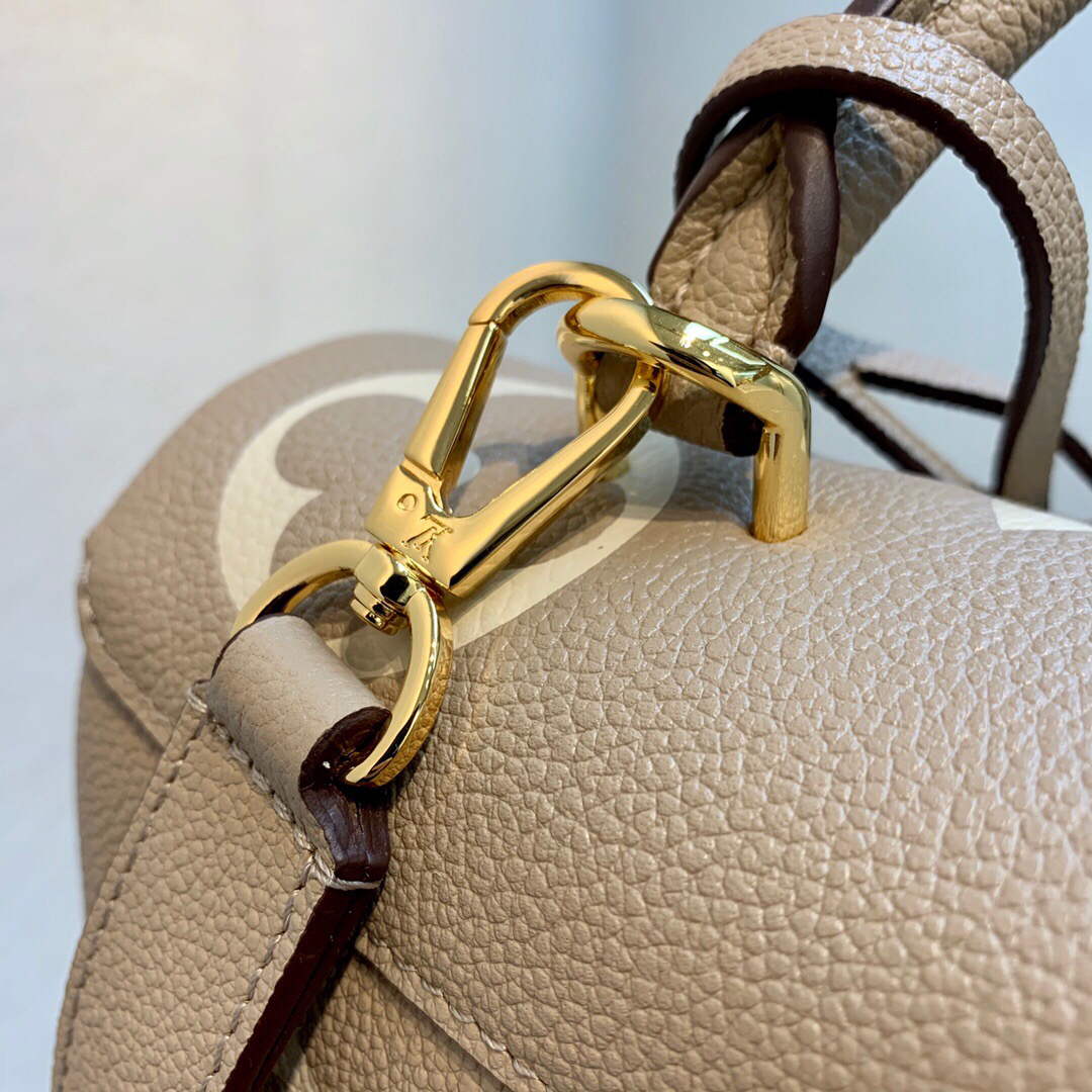 LV M46041 Louis Vuitton Madeleine MM Handbag Embossed Grained Cowhide Leather