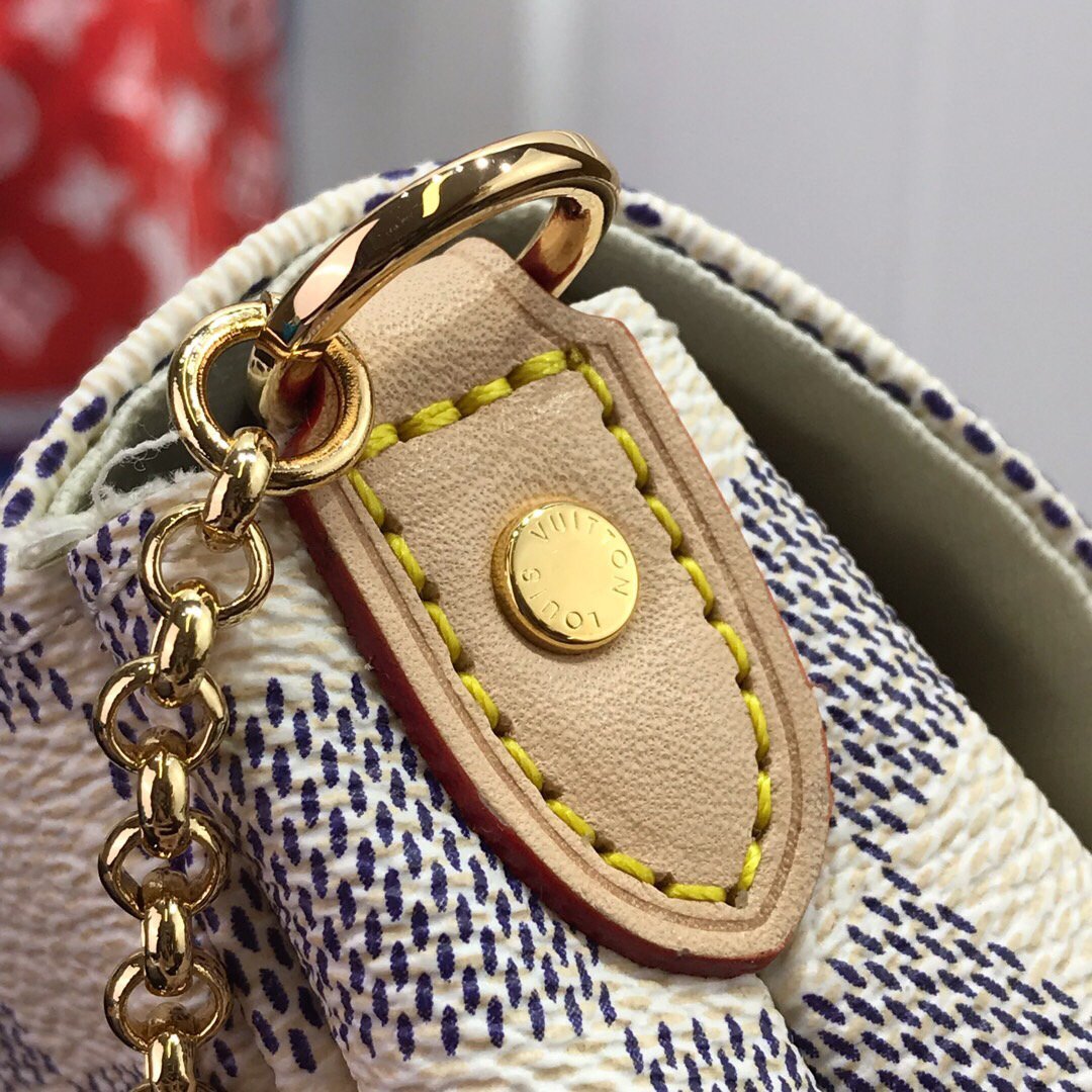 LV M40717 Louis Vuitton Favorite Pm M40718 Handbag Damier Azur Canvass