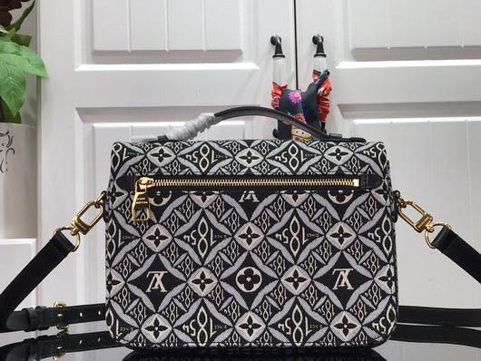 LV M57272 Louis Vuitton Since 1854 Pochette Metis Monogram Jacquard Gray