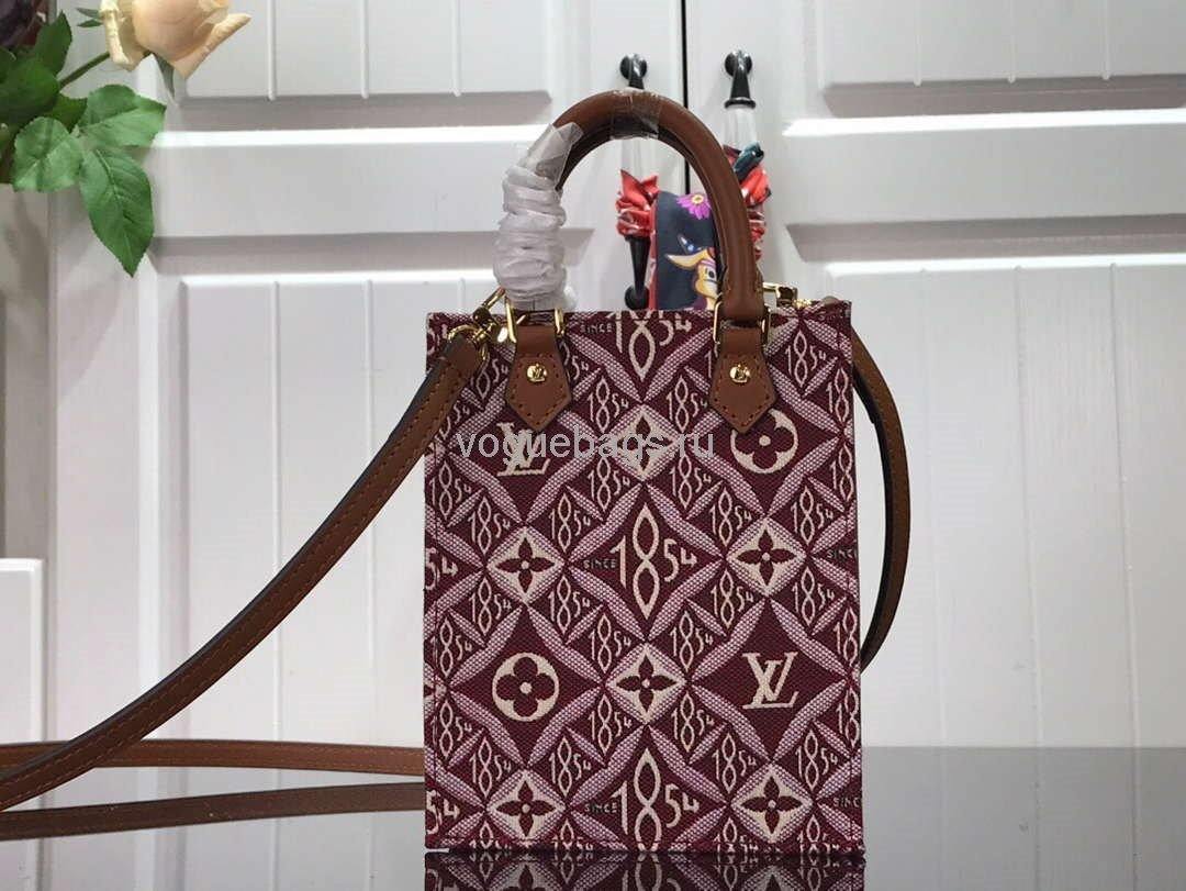 LV M69846 Louis Vuitton Since 1854 Petit Sac Plat Bag Bordeaux Red