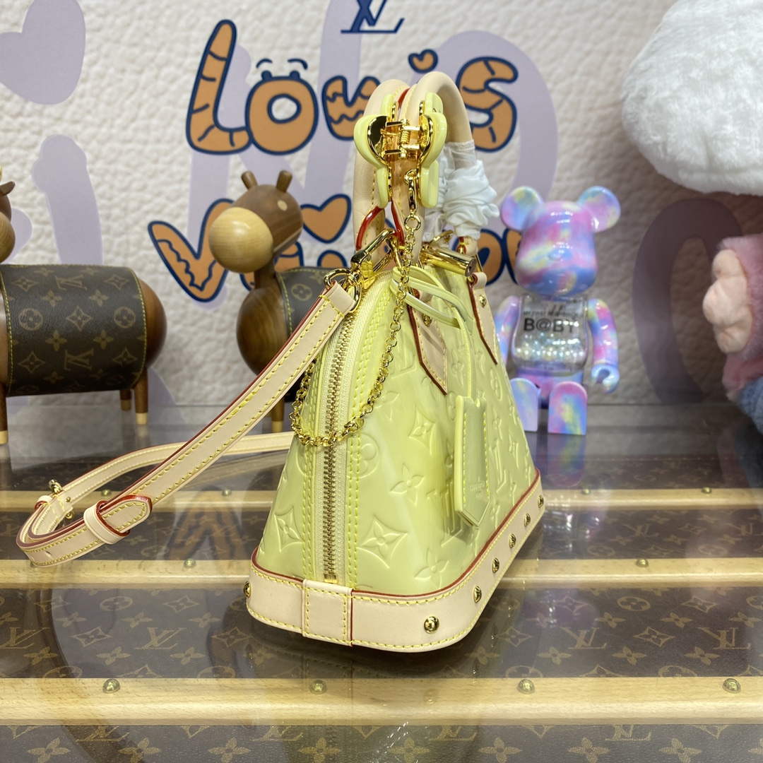 LV M24063 Louis Vuitton Alma BB Bag Yellow