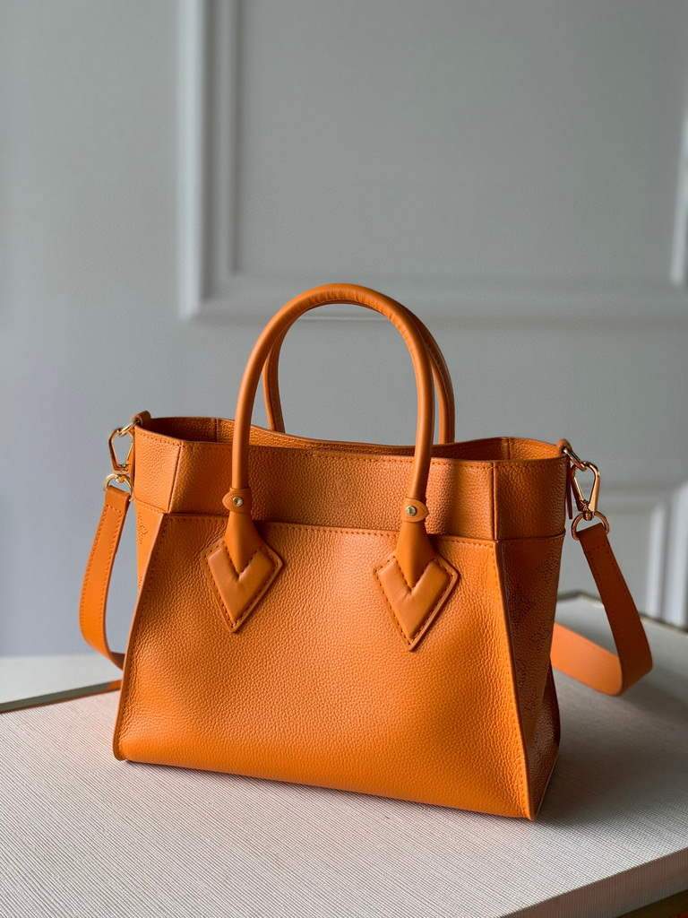 LV M57730 Louis Vuitton On My Side PM High End Leathers Orange