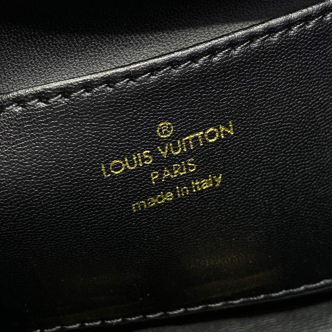 LV M23569 Louis Vuitton GO-14 MM Handbag Black/Pink