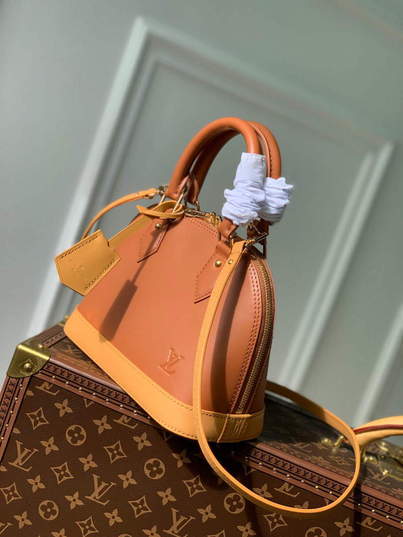 LV M40862 Louis Vuitton Alma BB Handbag Brown