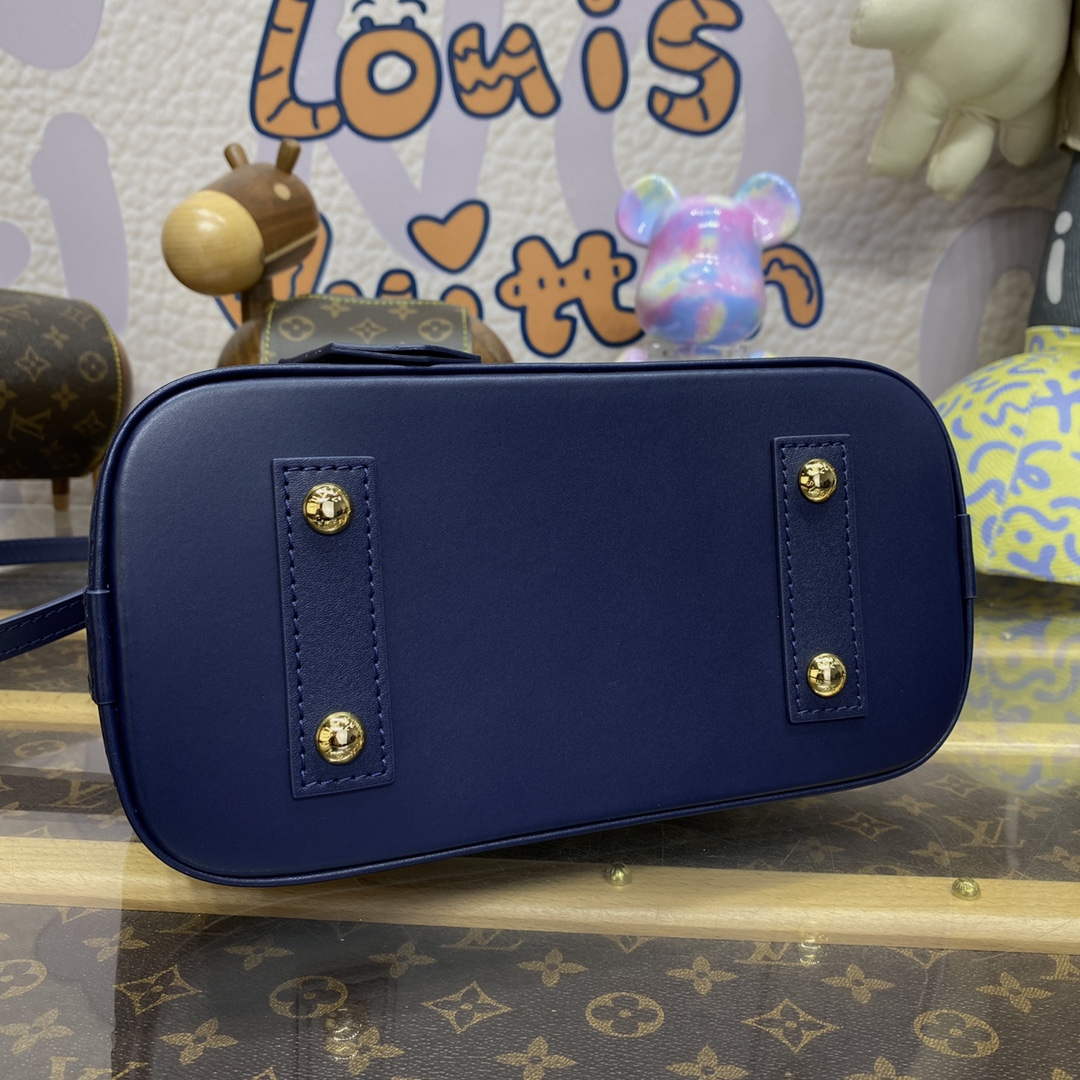 LV M23666 Louis Vuitton Alma BB Bag Navy Blue