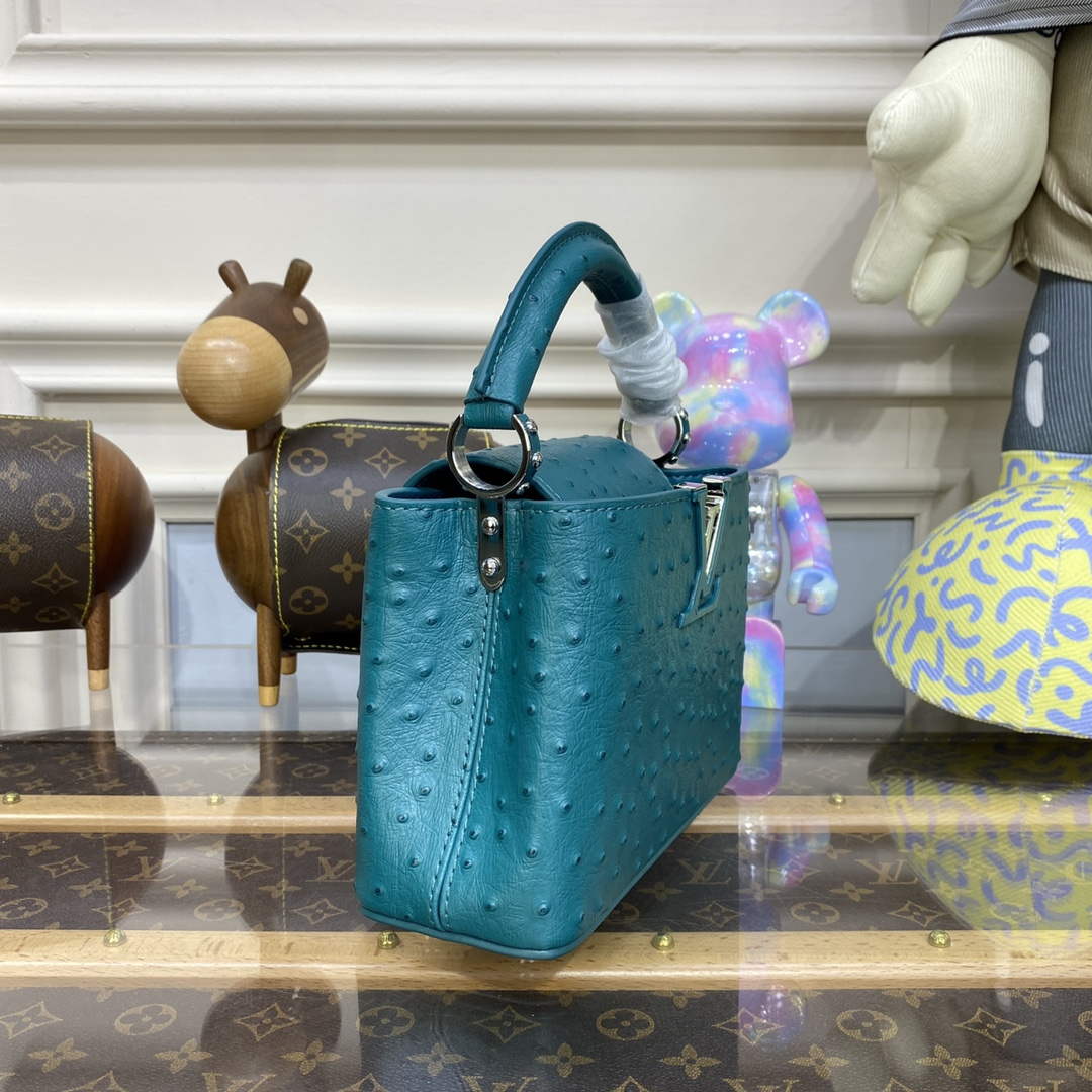 LV N81523 Louis Vuitton Capucines Mini Handbag Lake blue