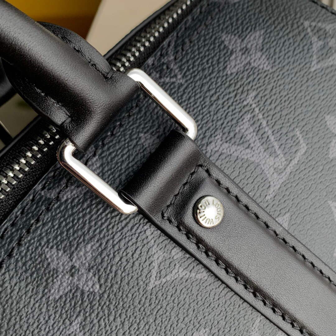 LV M46271 Louis Vuitton Keepall Bandouliere 25 Bag Black