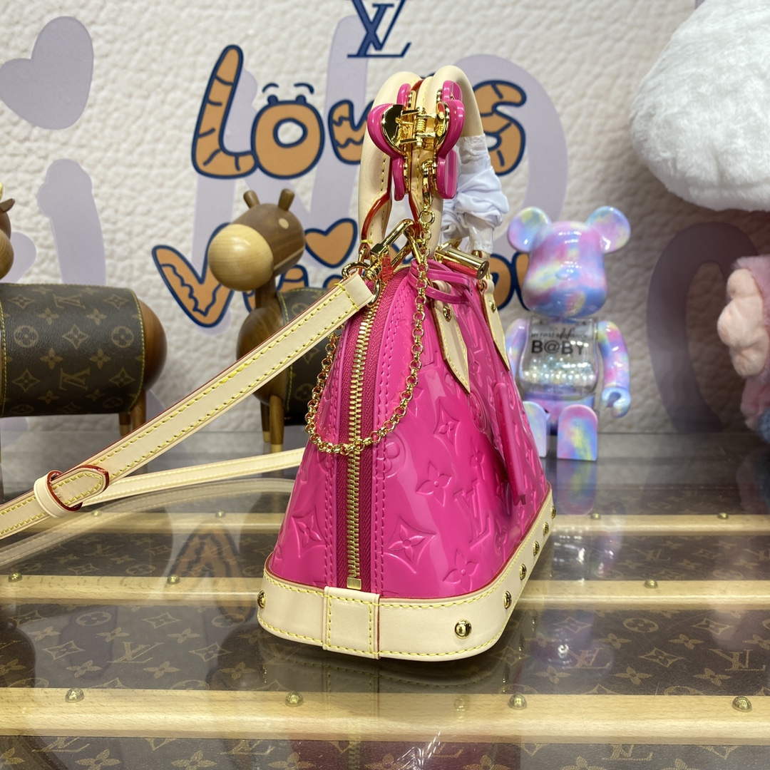 LV M24062 Louis Vuitton Alma BB Bag Neon Pink