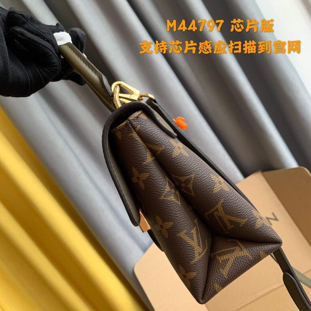 LV M44080 Louis Vuitton Locky BB Monogram Green M44654 Bag