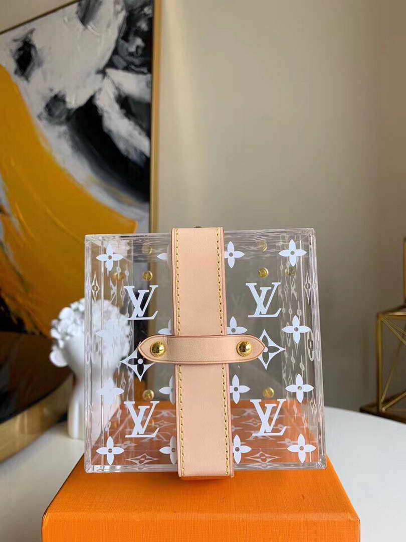 LV GI0481 Louis Vuitton Plexiglass Jewelry Cube Scott Box
