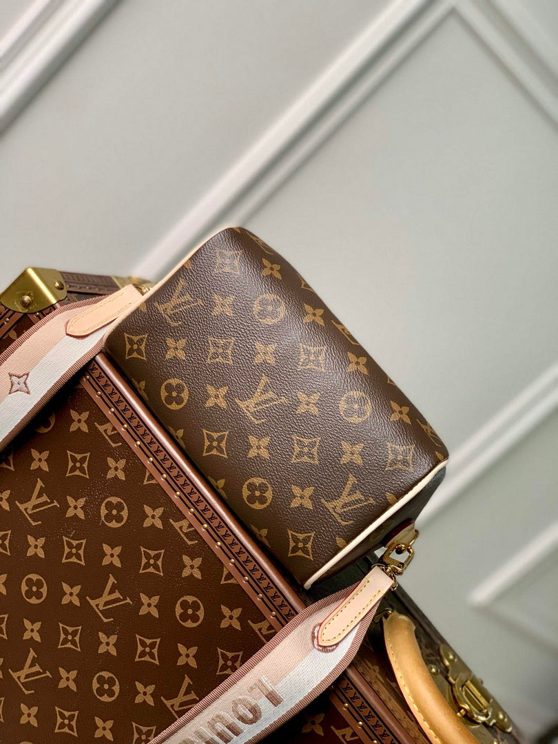 LV M46222 Louis Vuitton Speedy Bandouli��re 20 Beige