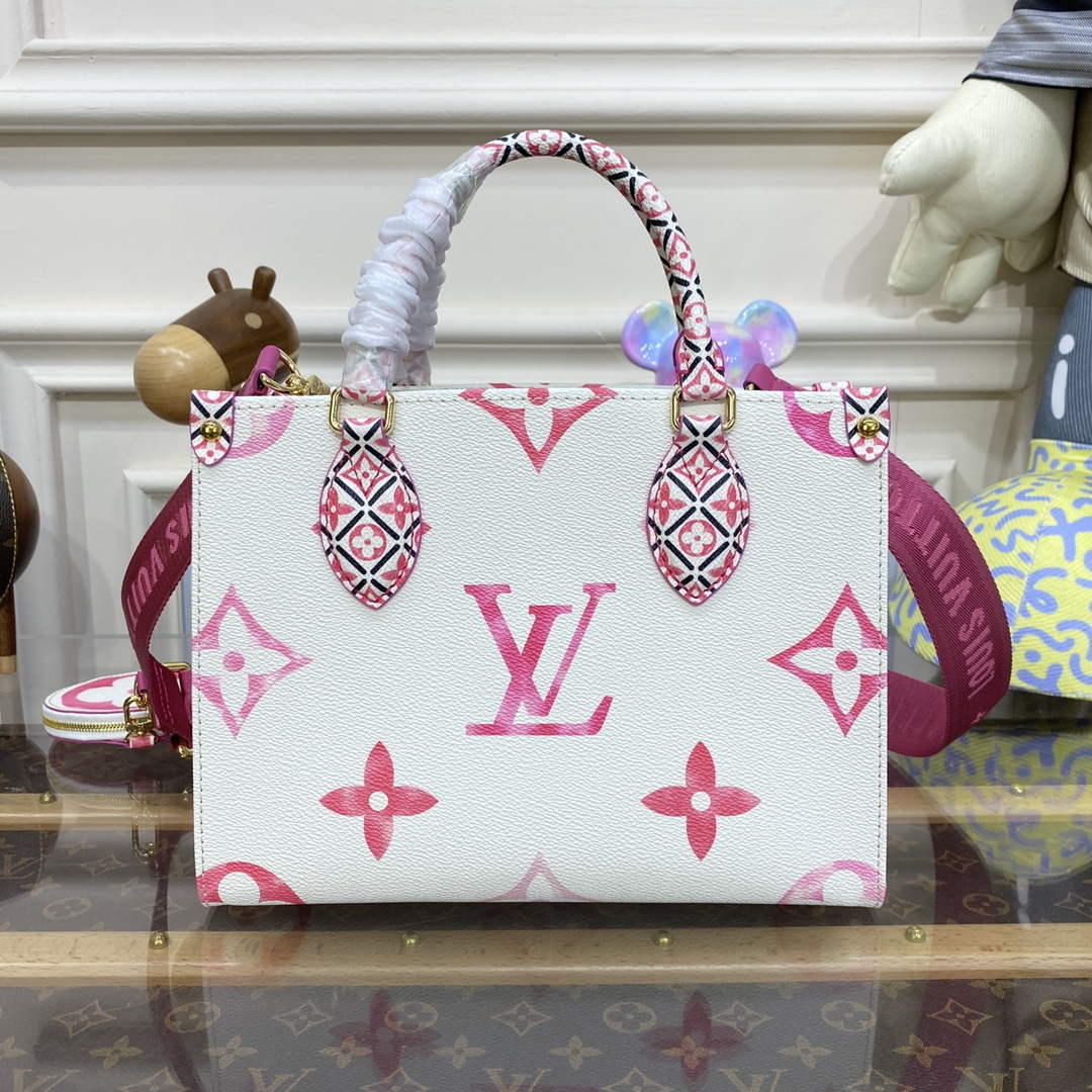 LV M22976 Louis Vuitton OnTheGo PM Handbag Pink