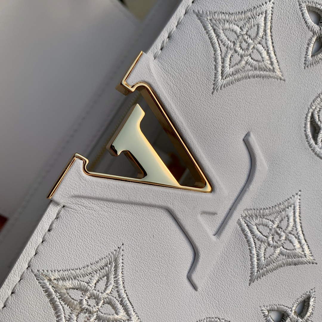 LV M22863 Louis Vuitton Capucines Mini Handbag White