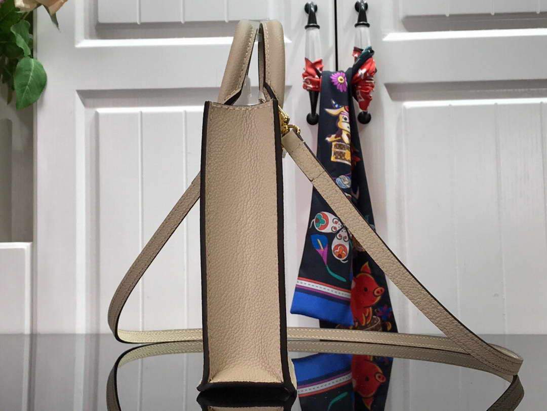 LV M80449 Louis Vuitton Petit Sac Plat Bag Cream Saffron
