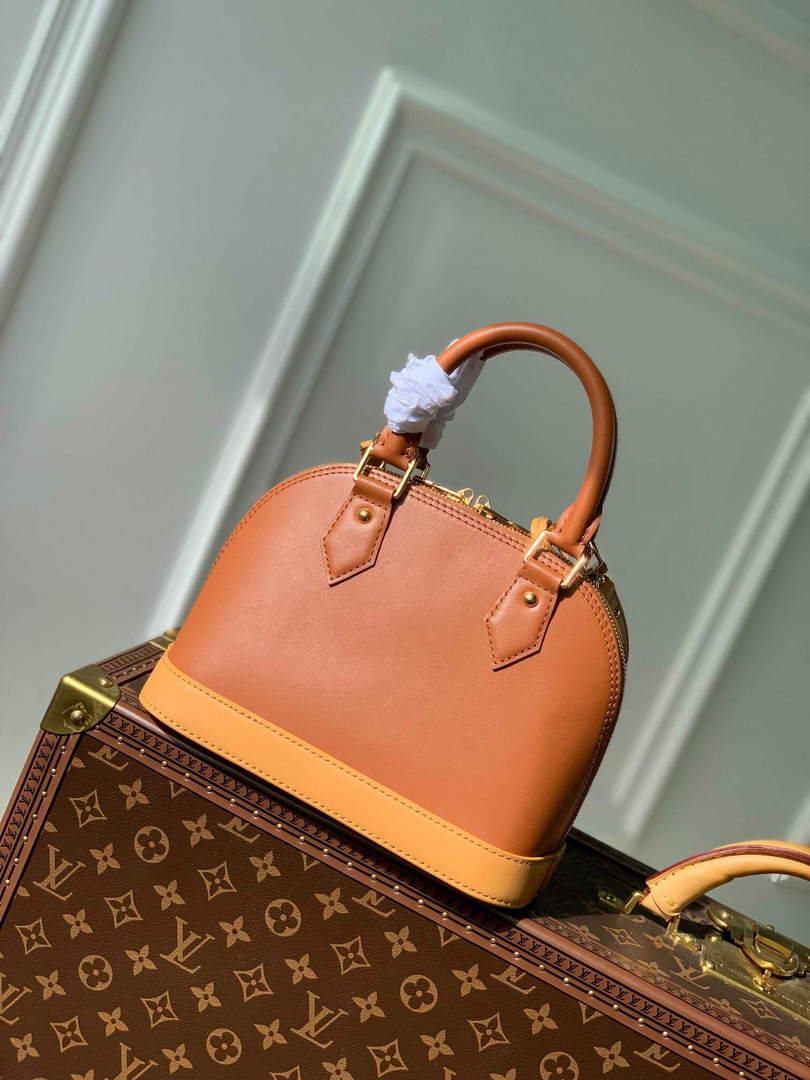LV M40862 Louis Vuitton Alma BB Handbag Brown