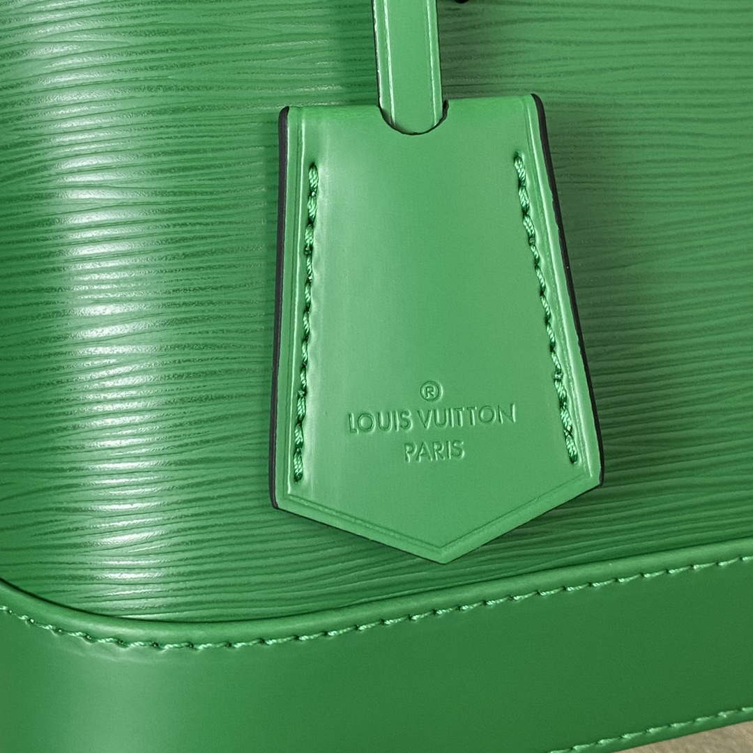LV M40862 Louis Vuitton Alma BB Epi Handbag Green