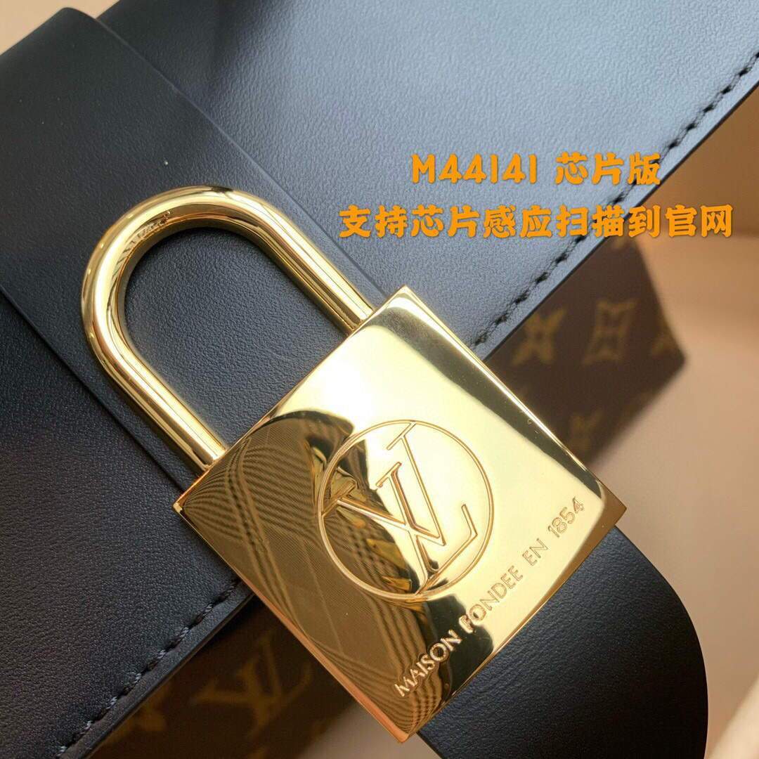 LV M44141 Louis Vuitton Locky BB Monogram Black M44654 Bag