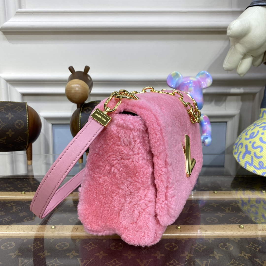 Louis Vuitton LV M21320 Twist MM Handbag Pink