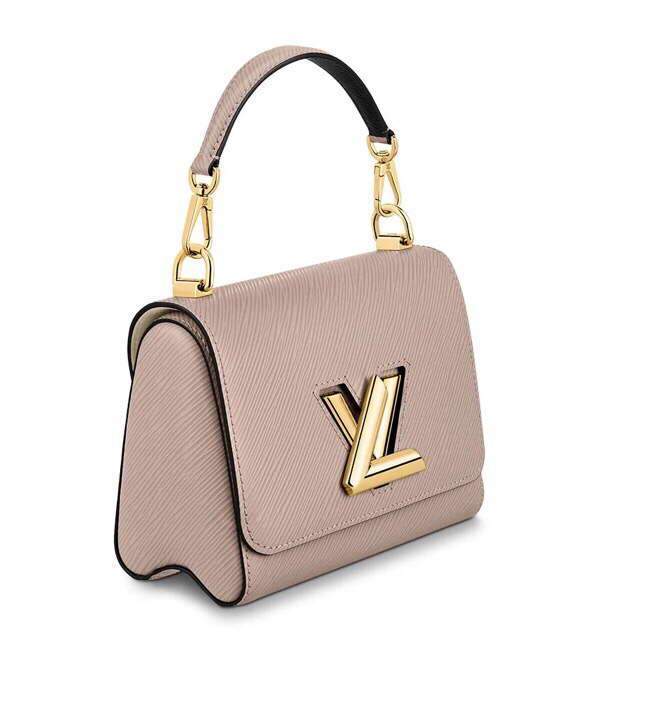 LV M57049 Louis Vuitton Twist PM Bag Epi Leather Galet