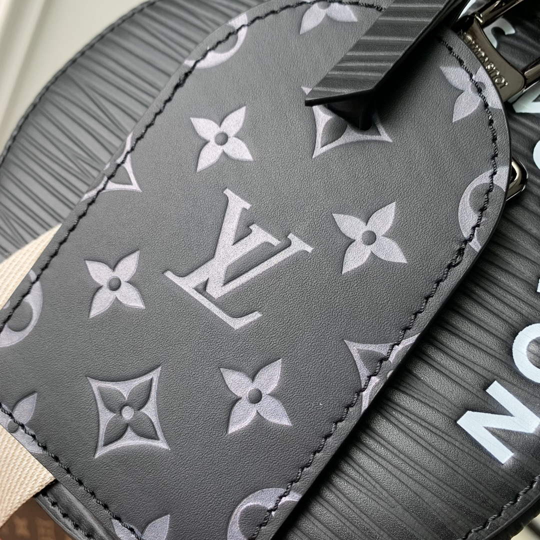 LV M23092 Louis Vuitton Soft Polochon Cross-body Bag Black