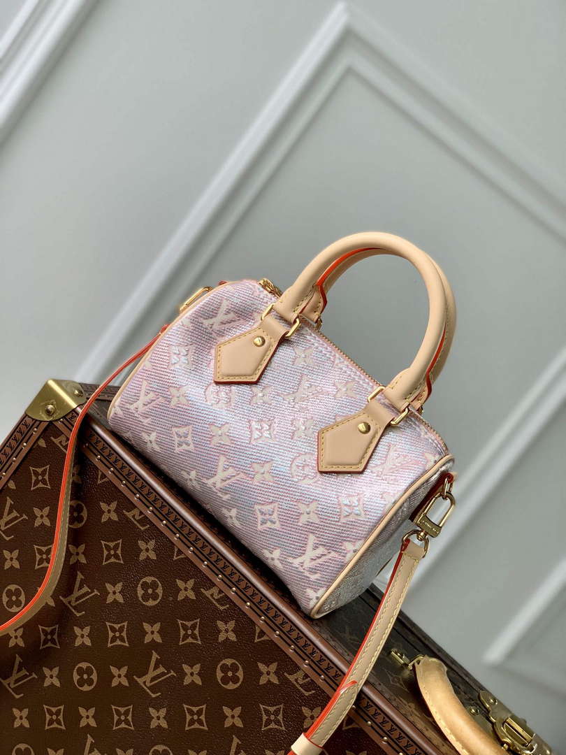 LV M22849 Louis Vuitton Speedy Bandouli��re 20 Handbag Pink